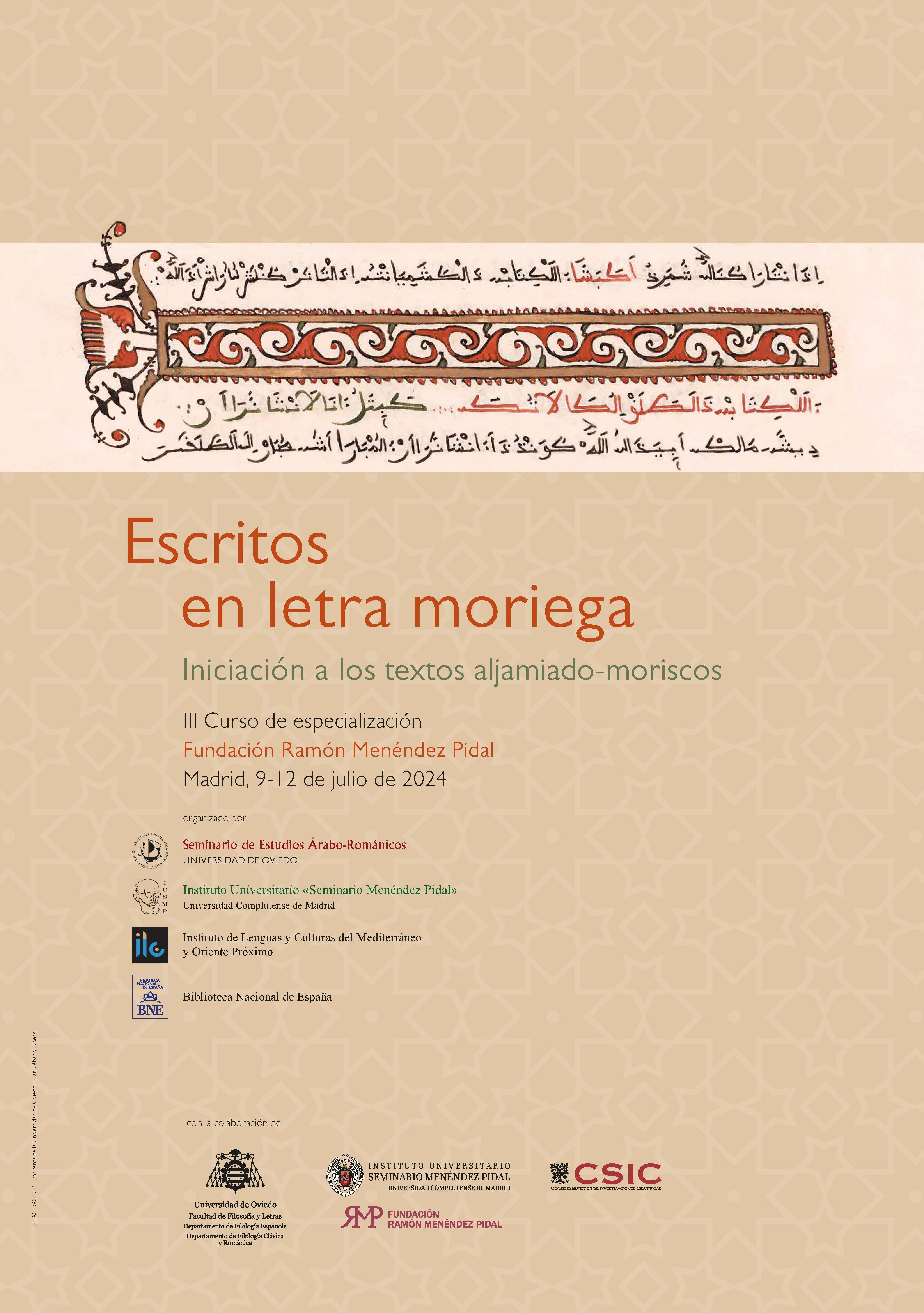 Iniciación a los textos aljamiado-moriscos: Escritos en letra moriega