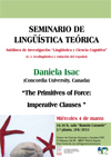 Seminario de Lingüística Teórica LyCC: "The Primitives of Force: Imperative Clauses"