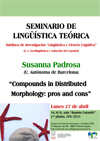 Seminario de Lingüística Teórica LyCC: "Compounds in Distributed Morphology: pros and cons"