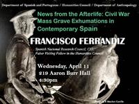 Conferencia "News from the Afterlife: Civil War Mass Grave Exhumations in Contemporary Spain"