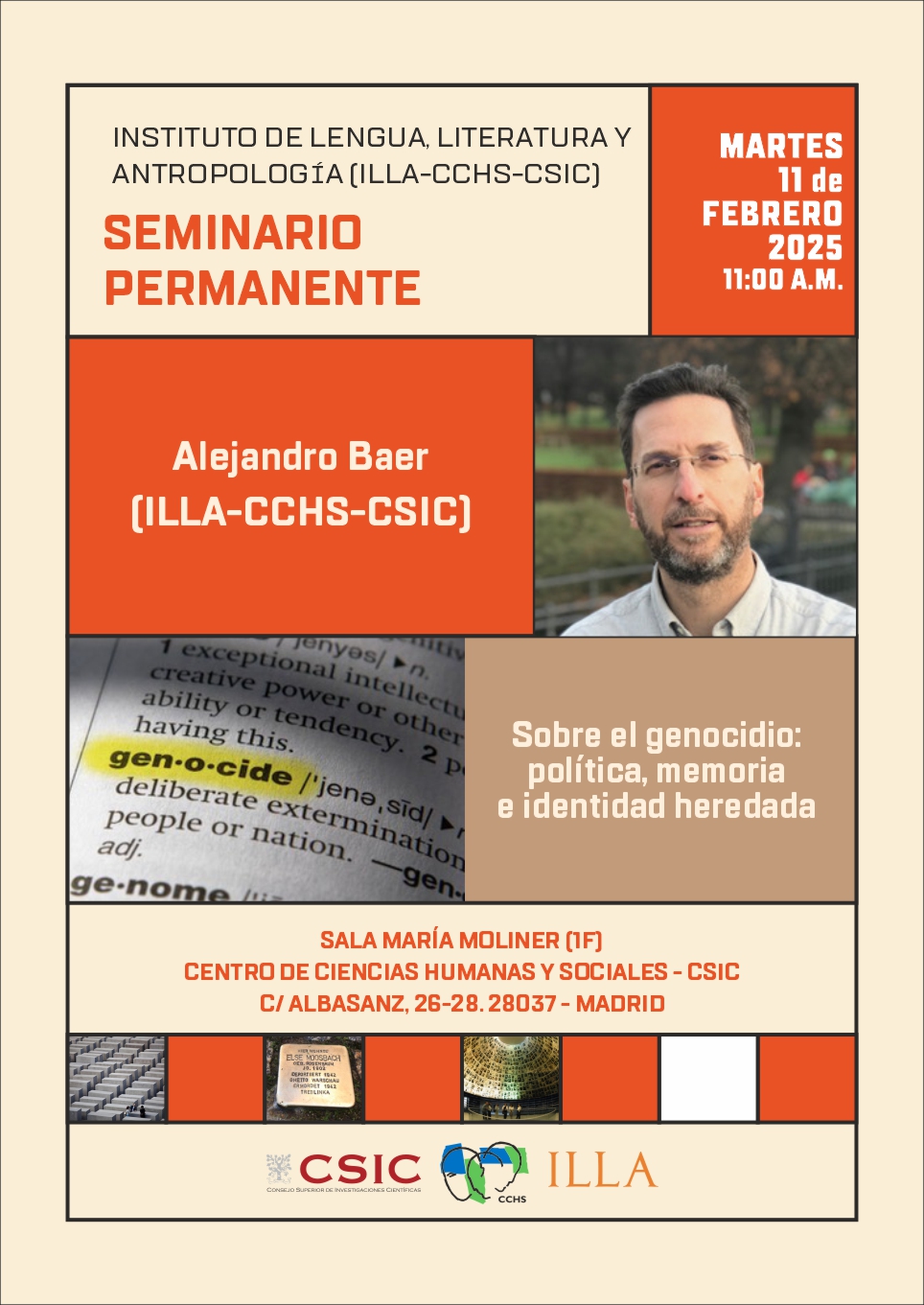 Seminario permanente del ILLA: "Sobre el genocidio: política, memoria e identidad heredada"