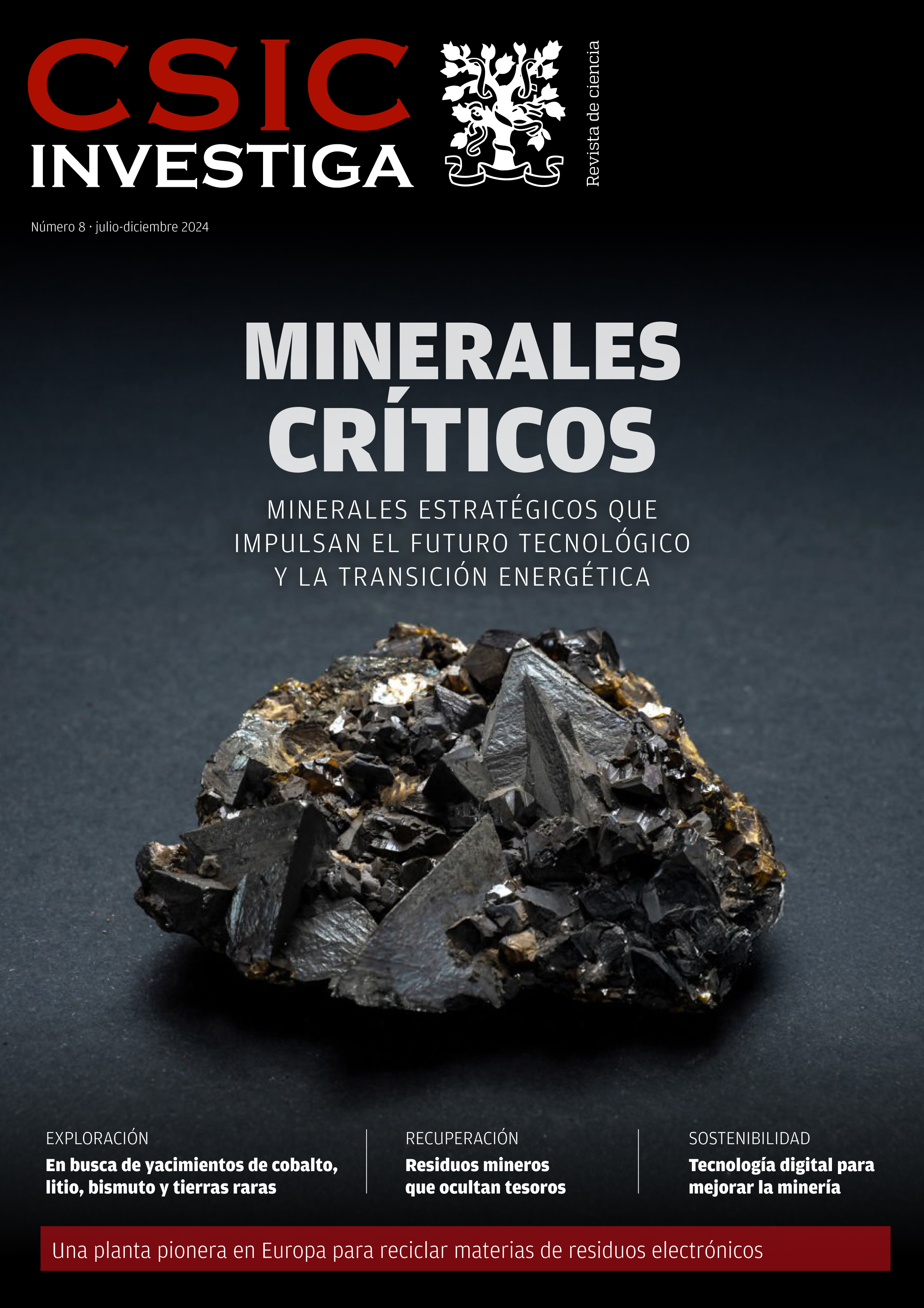 Los minerales críticos, protagonistas del nuevo número de CSIC INVESTIGA