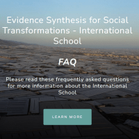 Escuela internacional sobre síntesis de evidencia para transformaciones sociales abierta a la participación del personal de los institutos del CCHS