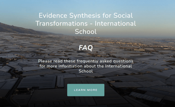 Escuela internacional sobre síntesis de evidencia para transformaciones sociales abierta a la participación del personal de los institutos del CCHS