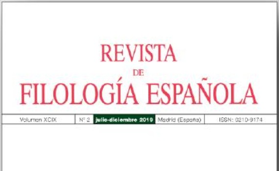 La "Revista de Filología Española" publica el Vol. 103 Núm. 1 (2023)