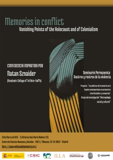 Seminario permanente «Rastros y rostros de la violencia»: "Memories in conflict. Vanishing Points of the Holocaust and of Colonialism"