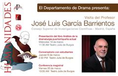 Actividades de José Luis García Barrientos (ILLA) en la Universidad de Puerto Rico