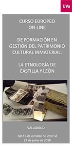 Curso europeo online de formación en gestión del patrimonio cultural inmaterial: La etnología de Castilla y León. 5ª edición