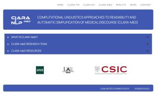 Proyecto 'Computational Linguistics Approaches to Readability and Automatic Simplification of Medical Discourse' (CLARA-MeD) Proyecto 'Computational Linguistics Approaches to Readability and Automatic Simplification of Medical Discourse' (CLARA-MeD)