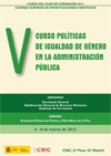 V Curso de Políticas de Igualdad de Género en las Administraciones Públicas