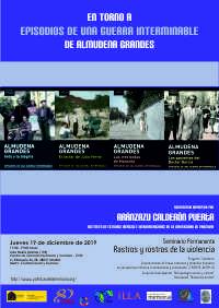 Seminario permanente 'Rastros y Rostros de la Violencia': ""En torno a "Episodios de una guerra interminable" de Almudena Grandes"