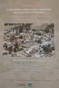 Conferencia "Etnografía, literatura y memoria en los Altos de Jalisco"