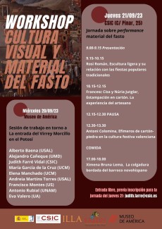 Workshop "Cultura visual y material del fasto"