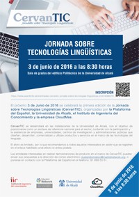 1ª edición - Jornadas sobre Tecnologías Lingüísticas (CervanTIC)
