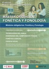 Máster Oficial en Fonética y Fonología 2015-2016 (8ª edición)