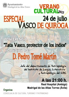 Conferencia: "Tata Vasco, protector de los indios"