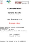 Conferencia: "Los óvulos de oro"